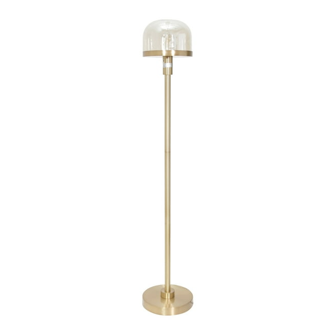 Sagebrook Home Glass 59" Dome Floor Lamp, Gold Kd