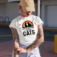 thumbnail image 2 of Retro Life Is Better with Cats, Cat or Fur Parent, Baby Blue T-Shirt, Medium, 2 of 5