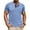 #Light Blue, variant on DPTALR George Men's Henley Shirts,Short Sleeve Summer Casual,Classic Cotton T-Shirts with Pocket,Button Shirt,Black,Big and Tall Men XXL