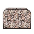 thumbnail image 2 of Goofa Brown Sloth Print Toaster Cover 4 Slice, Four Slice Bread Machine Cover Quilted Toaster Covers Bread Maker Cover Kitchen Appliance Cover, 2 of 7