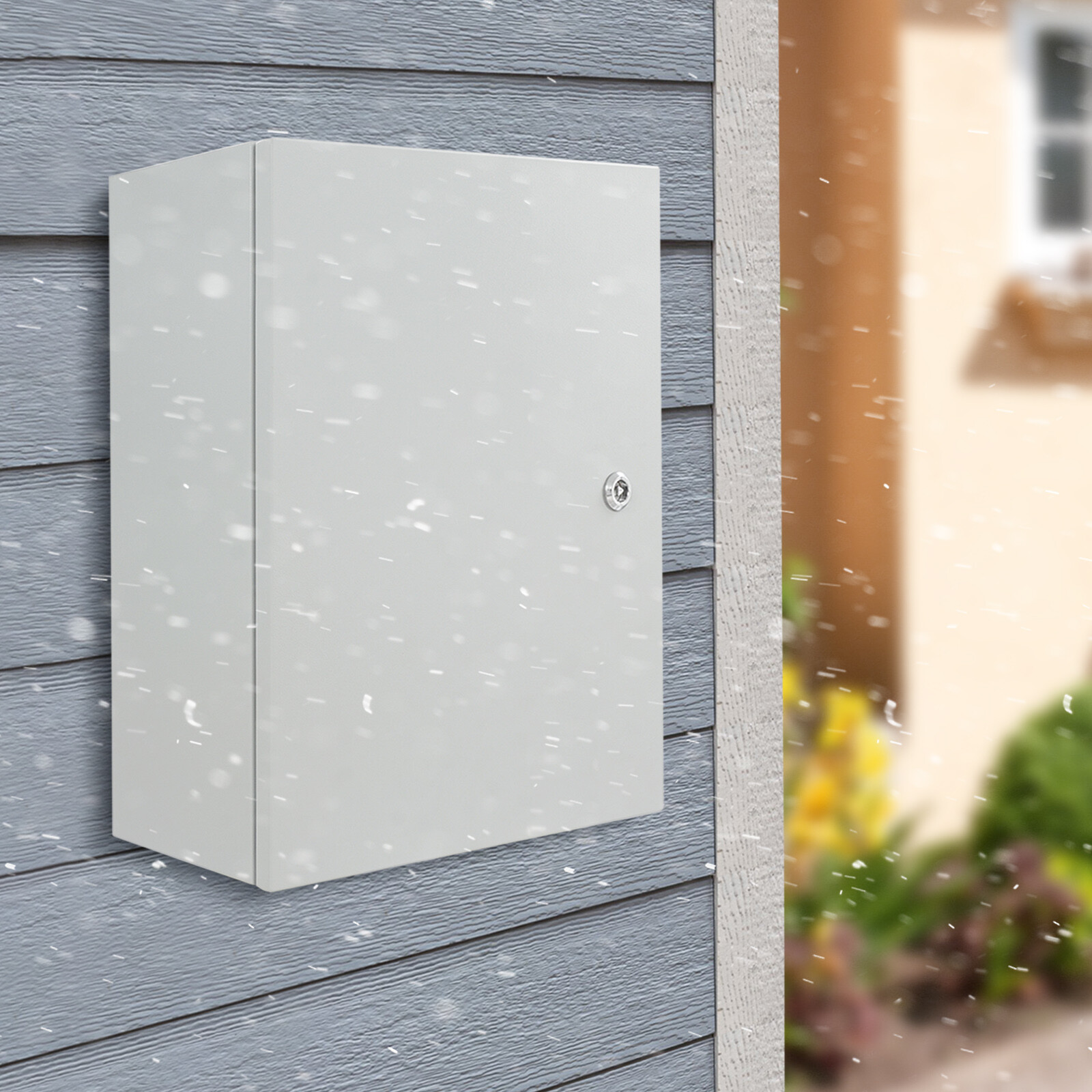 Electrical Box, 50x40x20cm Outdoor Enclosure IP55, Steel Electrical Panel Box with Lock & Keys, Wall Mounted for Cable Wiring Junction Box