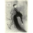 thumbnail image 2 of Henri de Toulouse-Lautrec 11x14 Black Ornate Wood Framed Double Matted Museum Art Print Titled: The Fainting Fit (1894), 2 of 5