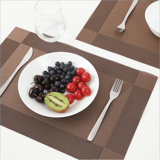 Placemats Easy to Clean Plastic Placemat Washable for Kitchen Table