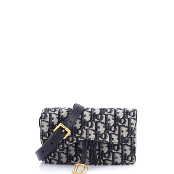 Pre-Owned Saddle Rectangular Belt Bag Oblique Canvas By Rebag