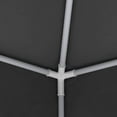thumbnail image 6 of vidaXL Party Tent Anthracite Polyethylene 8.2x8.2 ft, 6 of 8