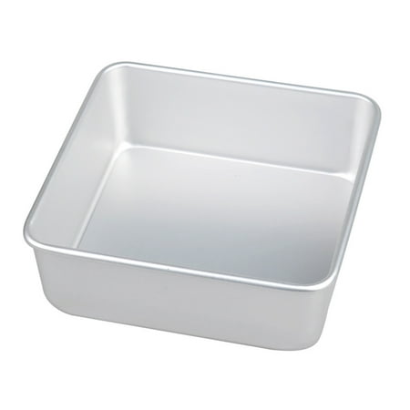 

Baking Tray Anodized Aluminum Square Cake Pan with Removable Bottom Mousse Chiffon Tools (10 Inch)