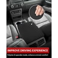 thumbnail image 3 of KBH Center Console Cover for Honda Ridgeline Accessories 2006-2014, Soft Cozy Nylon Arm Rest Covering for Truck Interior, Black Washable Fabric, 3 of 8