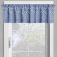 thumbnail image 4 of Ambesonne Abstract Valance & Curtain, Bubble Circles Stains Art, 55"x45", Azure Blue and Pale Yellow, 4 of 7