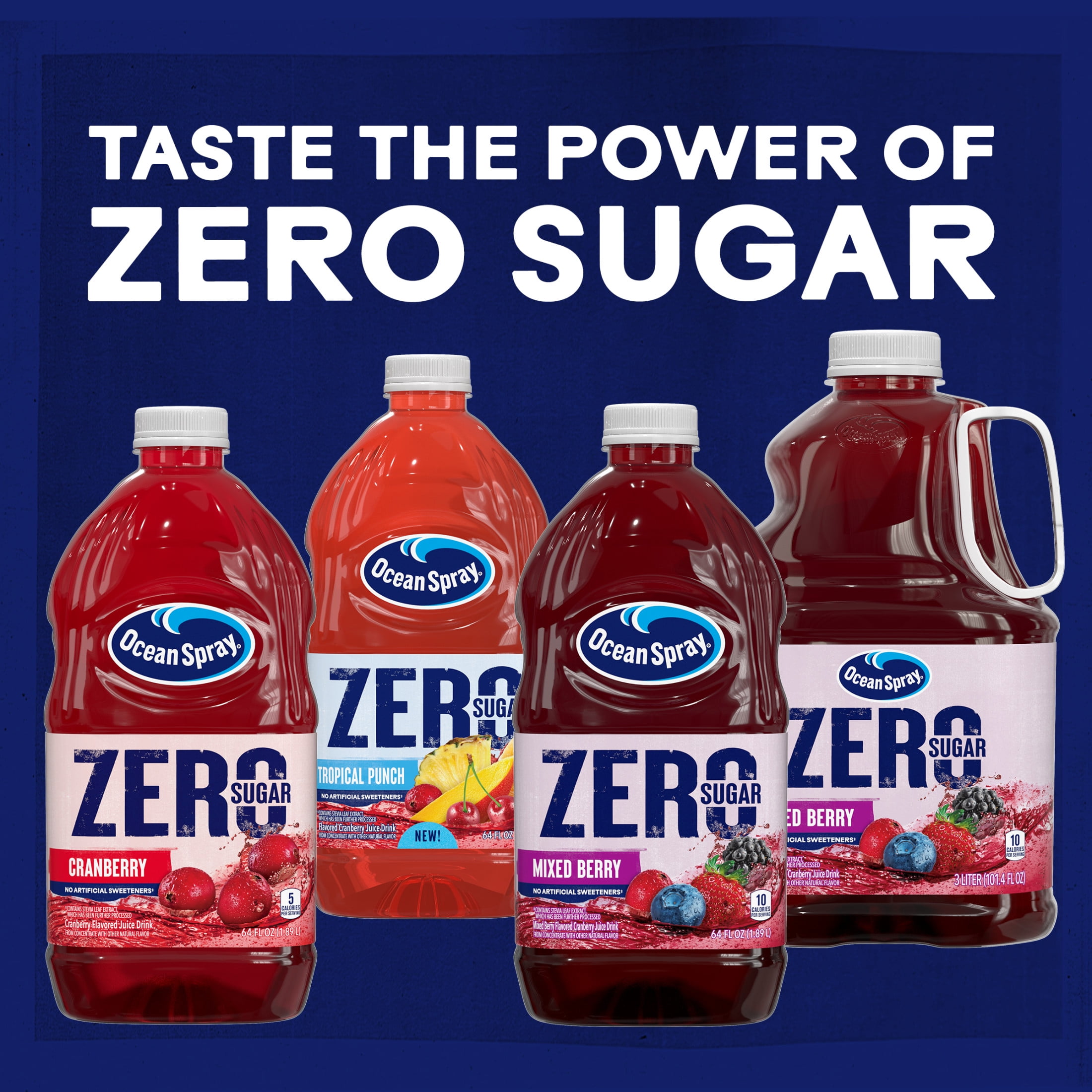 Ocean Spray® ZERO Sugar Cranberry Juice Drink, 64 fl oz Bottle