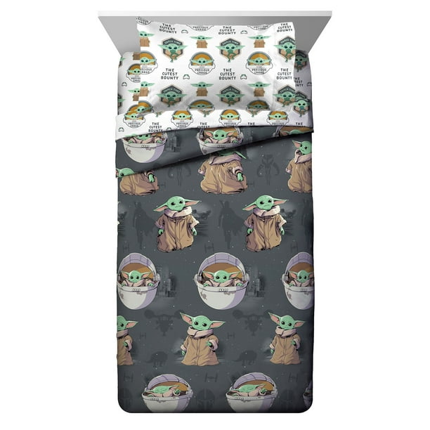 The Mandalorian Baby Yoda Licensed Microfiber Basic Weave Washable