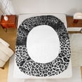 thumbnail image 5 of Castle Fairy Boys Girls Leopard Print Full Size Sheets,Animal Print Patchwork Bed Sheets, 5 of 7