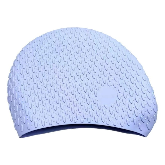 Bonnet de Bain en Silicone pour Hommes Femmes Haute Élasticité Confortable Accessoires de Natation