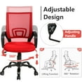thumbnail image 4 of PayLessHere Ergonomic Office Chair, Lumbar Support, Swivel Rolling for Women(Red), 4 of 7