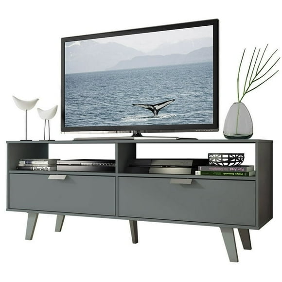 Mueble Mesa Para Tv Rack Madesa Oslo Hasta 55 Gris 01
