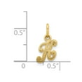 thumbnail image 2 of 14k Yellow Gold Initial K Charm - .5 Grams - Measures 15.7x9.3mm, 2 of 2