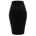 thumbnail image 4 of MixMatchy Women's Velvet Glitter Bodycon Midi Pencil Skirt, 4 of 4