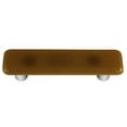 thumbnail image 1 of Hot Knobs HK1015-PA Light Bronze Rectangle Glass Cabinet Pull - Aluminum Post, 1 of 1