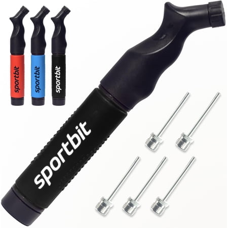 sportbit ball pump with 5 needles air pump - black