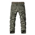 thumbnail image 4 of Birdeem Mens Solid Multi-Pocket Washed Overalls Outdoor Casual Pants Trousers, 4 of 12