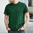thumbnail image 2 of adviicd Chemises de Golf pour Hommes T-Shirt Col Rond Manches Courtes Été Décontracté Vert,L, 2 of 5