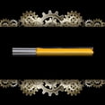 thumbnail image 4 of 1/4x3/8x76 Long Straight Router Bit 1/4 inch Shrank Extension Edge Cutter, 4 of 6