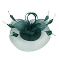 thumbnail image 7 of Ukumplol Women's Fascinators Kentucky Derby Hats for Women Tea Party Hats for Women 2023 Fascinator Hat Flower Feather Mesh Tea Party Hairband for Women Fascinators Hats for Women Army Green One Size, 7 of 7
