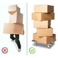 thumbnail image 5 of 18"x30" H Shape Moving Dolly with Non Marking Wheels - 1000 lbs Capacity Heavy Duty Furniture Dolly with 4" Casters & Rubber belting, 5 of 9