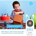thumbnail image 4 of Mp3 Player for Kids, Cute Bunny Kids Mp3 Player with Bluetooth, 32GB Mp3 Players with Speaker, FM Radio, Recordings, Alarm, Pedometer, Stopwatch, Support up to 128GB, 4 of 8