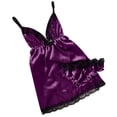 thumbnail image 2 of HUPOM Underwear For Women Girls Underwear High Waist Sleepwear Belt Elastic Waist Purple 2XL, 2 of 6