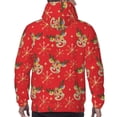thumbnail image 7 of Sikiie Christmas With Cute Deer Men's Hoodie, Essentials Hoodie, Sweatshirt, Pullover Hooded Sweatshirt for Men-4X-Large, 7 of 7