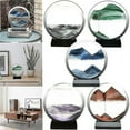 thumbnail image 1 of Déplacement de Sable Cadre Art Photo Verre Paysage de Sable 3d en Mouvement Affichage Fluide Cadeau, 1 of 3