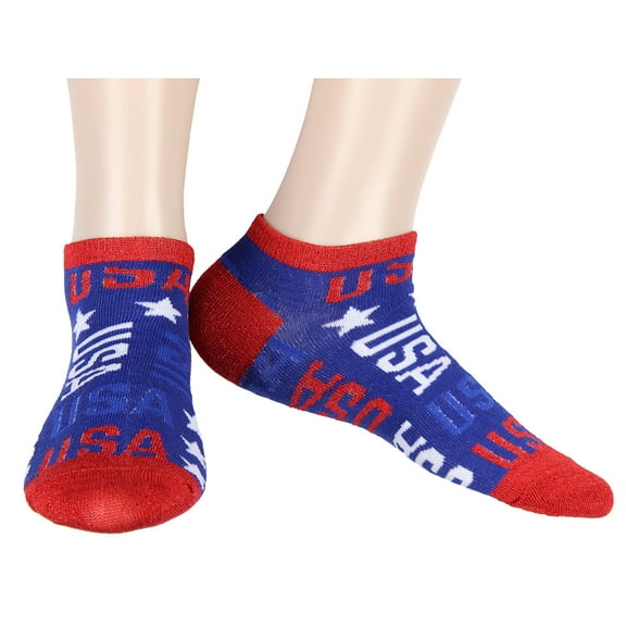 USA Fourth Of July Freedom Red White Blue America Unisex Ankle Crew Socks