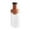 Orange, variant on Glass Dispenser with Pour Spout Auto Measure Container Silicone Seal Triple Lid Dry Food Storage for Coffee Seasoning Kitchen