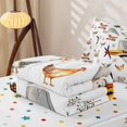 thumbnail image 3 of Erosebridal Vintage Airplane Zipper Twin Comforter Sets with Fitted Sheet and 2 Pillowcases for Boys Men, Farm Animal Forest Print Zipper Bedding Set, Polkadot Reversible, 4pcs, 3 of 5