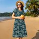 thumbnail image 4 of Balery Fish Style Vestidos sueltos de manga corta para mujer, vestidos de verano 2025, vestidos casuales de corte A con vuelo., 4 of 6