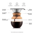 thumbnail image 4 of Cafetera Pour Over Bodum de 1 litro con filtro de acero inoxidable BODUM NA, 4 of 8