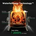 thumbnail image 3 of Smokeless Firepit, 19 Inch Fire Pit for Camping with Patented Technology, Portable Fire Pit for Outside with Steel Grill Rack, Fire Poker, and Bag, Easy Setup and Storage, Wood Burning, 3 of 6