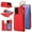 Red, variant on Allytechgroup for Samsung Galaxy Note 20 Wallet Case, Zipper Pocket Cards Holder RFID Blocking Ring Holder Stand Bumper Shockproof PU Leather Retro Phone Case for Samsung Galaxy Note 20, Black