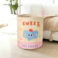 thumbnail image 5 of Uutvery Laundry Basket,Cute Animal Baskets Collapsible Dirty Clothes,Personalized Easter Baskets,Round Laundry Hamper Storage Basket Laundry Organizer,Clothes and Toys Bin with Handles, 5 of 7