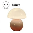 thumbnail image 2 of Mushroom Lamp Table Bedside Nightstand Lamp for Bedroom Cute Mini Mid Century Modern Lamp Dimmable Pink EU Plug, 2 of 7