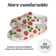 thumbnail image 6 of Goofa Strawberries And Leaf Print Womens Mens Cotton Lightweight House Slippers , Washable Home Slippers,Indoor Comfy Bedroom Cozy Slippers-42/43, 6 of 7