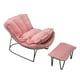 thumbnail image 3 of Mecedora de hierro forjado a escala 1:6, modelo en miniatura, chaise longue decorativa para adultos Rosa, 3 of 9