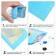 thumbnail image 2 of 100 Piezas Bolsas HolográFicas Resellables, Bolsa de Mylar una Prueba de Olores con Ventana Transparente para Almacenamiento de Alimentos Recuerdo de Fiesta Negocios, 2 of 6