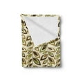 thumbnail image 2 of Leaves Soft Flannel Fleece Throw Blanket, Abstract Vertical Leafy Branches Retro Revival Scroll Style Autumn Season Foliage, Cozy Plush for Indoor and Outdoor Use, 70" x 90", Multicolor, by Ambesonne, 2 of 5