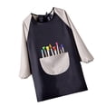 thumbnail image 1 of Multifunction Kids Painting Apron Palettes Pattern Washable Long Sleeve Painting A, 1 of 7