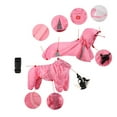thumbnail image 6 of Dog Raincoats Pet Hooded Raincoats 4Leg Rainjackets Reflective Dog Clothes Skin Friendly Rainy Wear with Detachable, 6 of 9