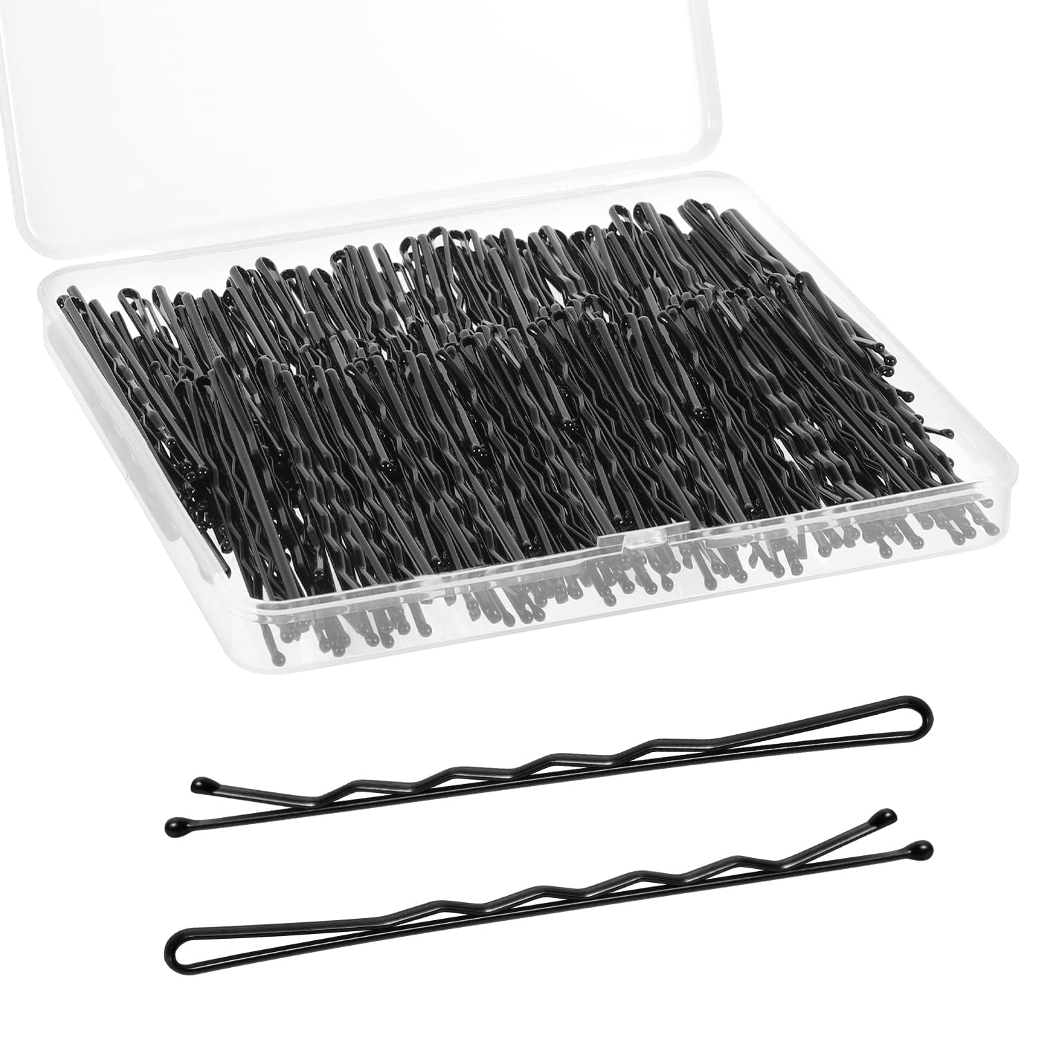 200Pcs 2.75" Large Bobby Pins Black, Jumbo Bobby Hair Pins Black Bobby