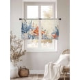 thumbnail image 3 of Orange Blue Starfish Coastal Sheer Curtains 54 Inch Length 2 Panels for Living Room, Summer Beach Eucalyptus Rustic Voile Kitchen Curtain Set, Luxury Privacy Drapes Window Treatment for Bedroom, 3 of 7