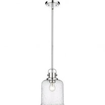 1 Light Pendant in Transitional Style-12.5 inches Tall and 8 inches Wide-Chrome Finish Bailey Street Home 372-Bel-4620039