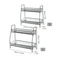 thumbnail image 4 of Zootealy 2-Tier Countertop Shelf Kitchen Spice Rack Organizer Detachable Iron Storage Shelf for Bathroom Small Storage Rack Makeup Fruits Snacks Basket Organizer, 4 of 8